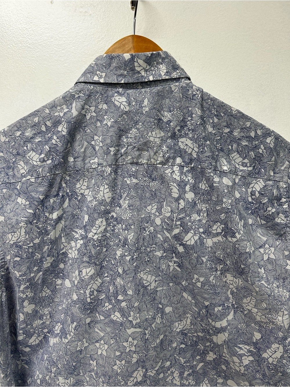 Projek Raw Men’s Botanical Floral Sketch Print Shirt Size‎ M 100% Cotton - Picture 6 of 10